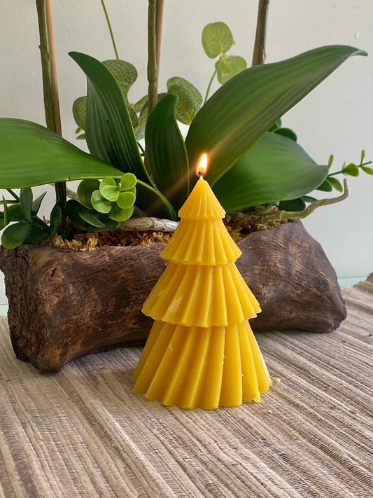 Beeswax Candle (Xmas Tree - Large)
