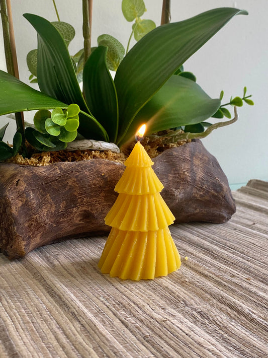 Beeswax Candle (Xmas Tree - Small)