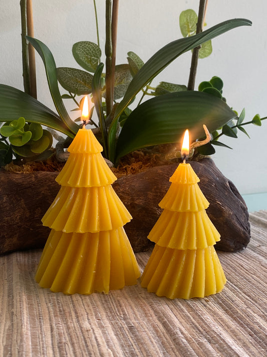 Beeswax Candle (Xmas Tree - Small)